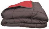 Funda Nórdica Calgary Poliéster Gris/Rojo, Poliéster, Gris/Rojo, 200X140X1 Cm Edredones y edredones Naty Shop 260X240X1 cm