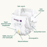 Pañales para bebé Bambo Nature, tamaño 1 (2-4 kg), caja mensual de 132 unidades | Pañales Premium con protección mejorada contra fugas | Máxima comodidad y libertad para los recién nacidos | Pañales testados dermatológicamente
