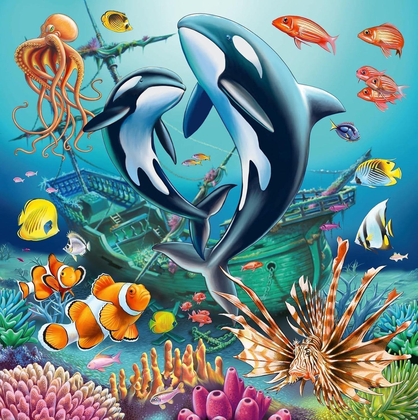 Puzzle Ravensburger para niños - 12000859 Encantador mundo submarino - Puzzle de 3X49 piezas para niños a partir de 5 años Puzzle Naty Shop
