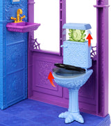 Casa de muñecas Monster High Buh-tique Hotel, juego plegable con sorpresas aterradoras en cada habitación y más de 13 juegos, incluidos muebles y accesorios, JBF16