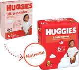 Pañales para bebé Huggies Little Movers, diseño de Disney, tamaño 6, 102 unidades (3 x 34), caja mensual