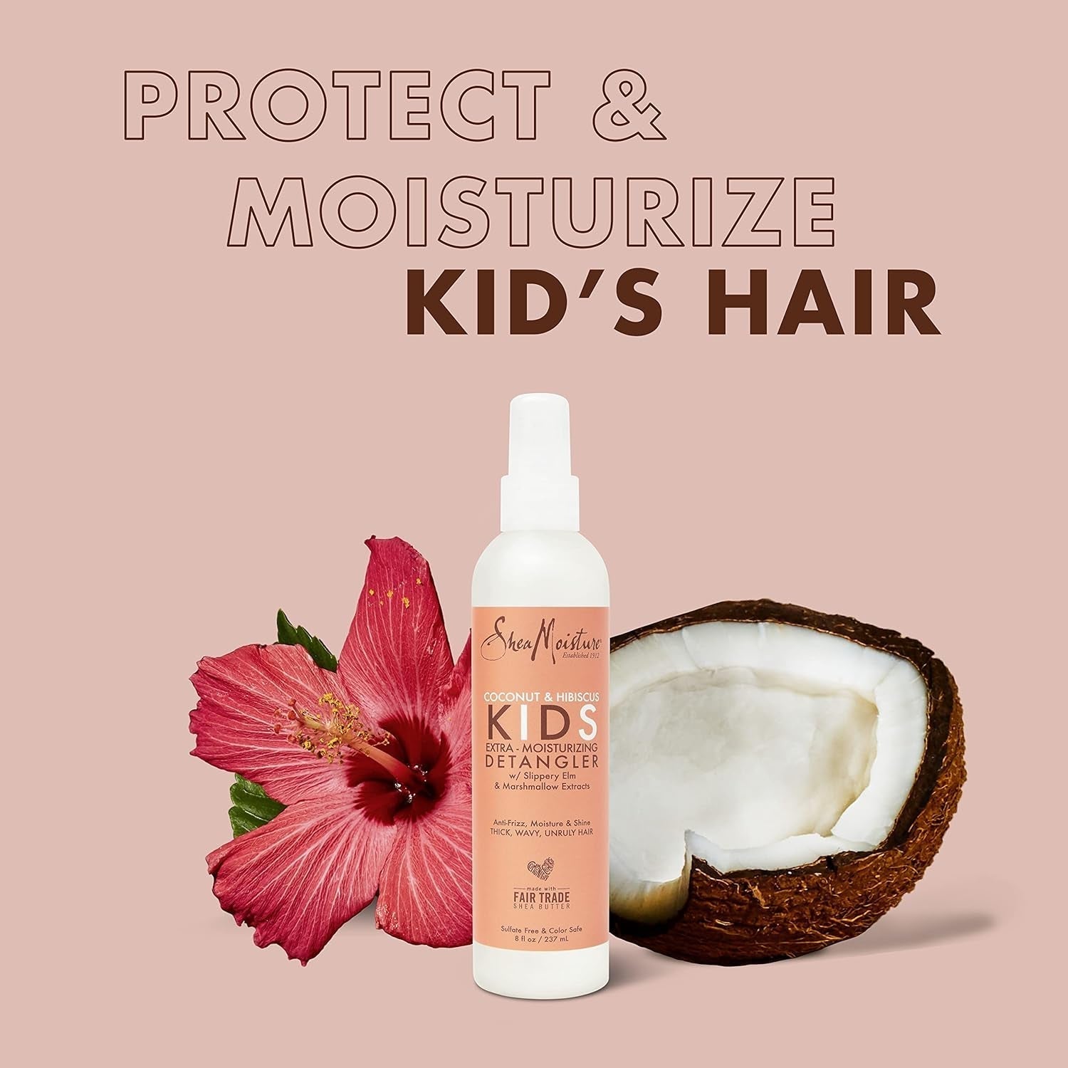 Kids Coconut & Hibiscus Extra Hidratante 237ml Productos para desenredar el cabello Naty Shop