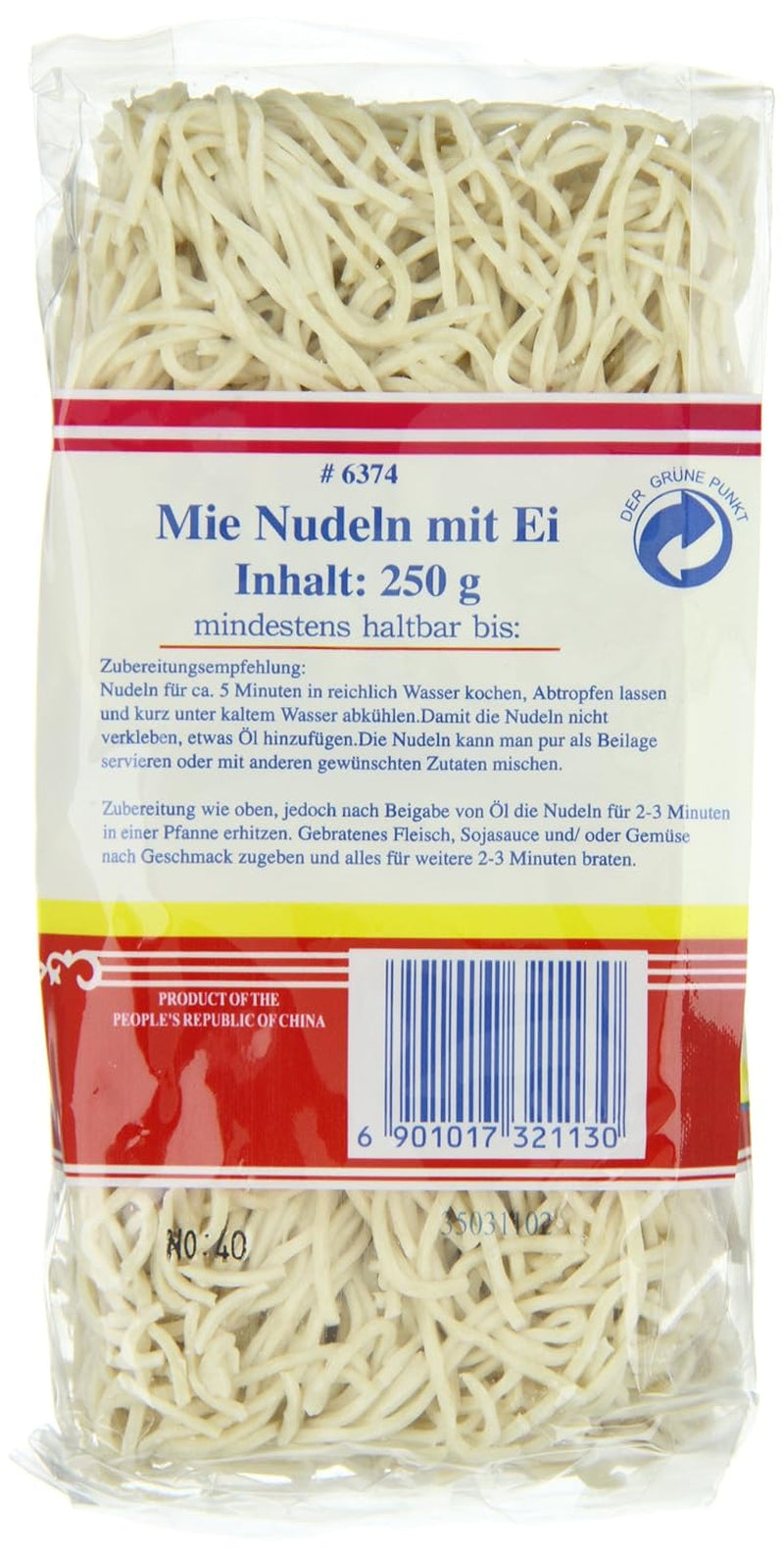 LONGLIFE - Fideos chinos, (1 x 250 g)