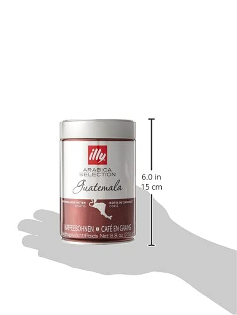 Granos de café illy, selección de granos de café Arábica, Guatemala, paquete de 6 (6 x 250 g)