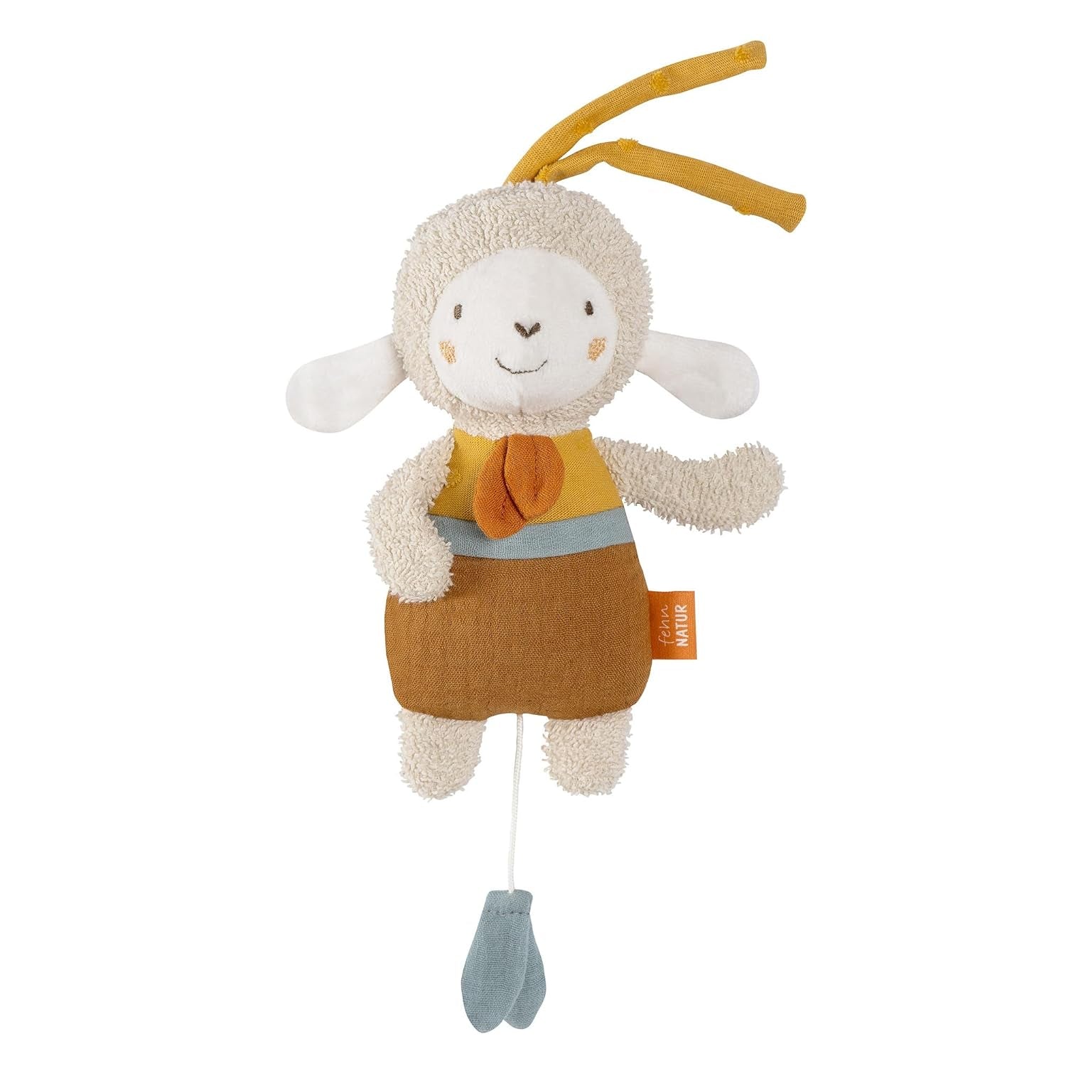 Fehn mini caja de música hada - peluche y ayuda para dormir: caja de música de cuerda con la suave melodía "El lago de los cisnes" que calma en cualquier situación - para bebés y niños pequeños a partir de 0 meses Jucarii Bebe Naty Shop Natura ilorir