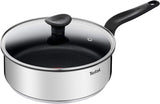 Tefal Sartén principal 20 cm, acero inoxidable Con revestimiento antiadherente Ollas y sartenes Naty Shop Recubrimiento antiadherente Sartén para cocinar 24 Cm
