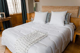 COLAS NORMAND Edredón antiácaros y antibacteriano, ligero, 200 X 200 cm, efecto duradero, perfecta higiene, microfibra, suave y confortable, lavable, francés, blanco 53130248 Naty Shop Edredones y Edredones