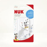 Cadena y clip para chupete NUK | para anillos de chupete | Robusto y resistente a la rotura | DisneyMickey Mouse