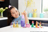 Mattel Disney Princess Royal Color Reveal Muñeca pequeña con 6 sorpresas, incluido anillo perfumado y 4 accesorios (las muñecas pueden variar), serie Garden Party HRN63