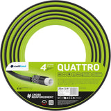 Cellfast QUATTRO Manguera de jardín Durable Liviana 4 capas Manguera de alambre resistente a los rayos UV Trenza cruzada 20 bar 3/4" 15 m 10-074