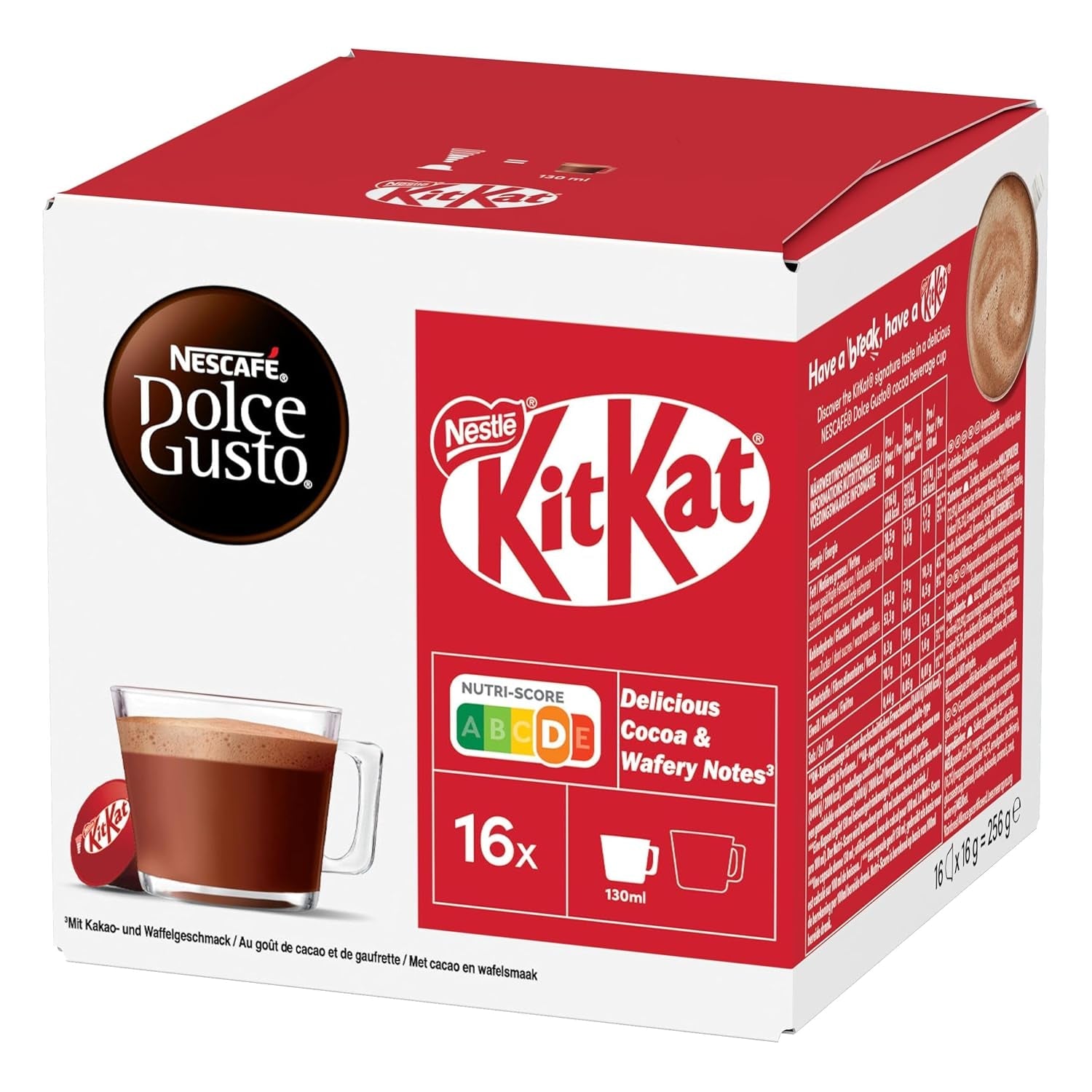 NESCAFÉ DOLCE GUSTO Kitkat Kaffeekapseln Paquete de 3 (3 x 16 Kapseln)