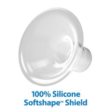Sacaleches manual con protección Softshape 100% silicona (B, brida 25mm) y opciones anticólicos + Biberón de boca ancha de 150ml con tetina de flujo lento nivel 1 Accesorios Alimentación y Lactancia Bebe Naty Shop