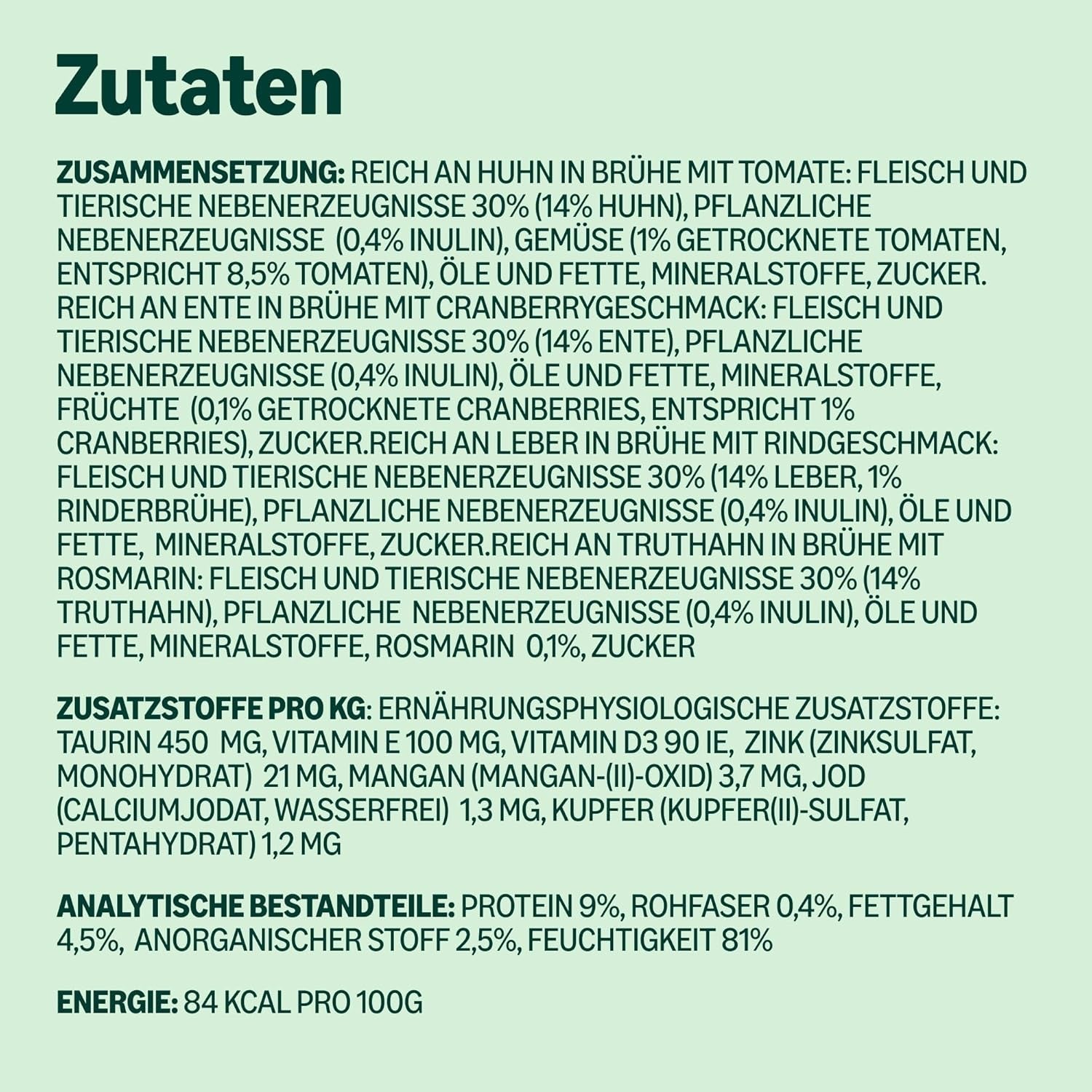 Amazon Comida Húmeda para Gatos Adultos Grain Free Selección de Carne en Caldo 4,76kg 56 Paquetes de 85g (Anteriormente Lifelong)