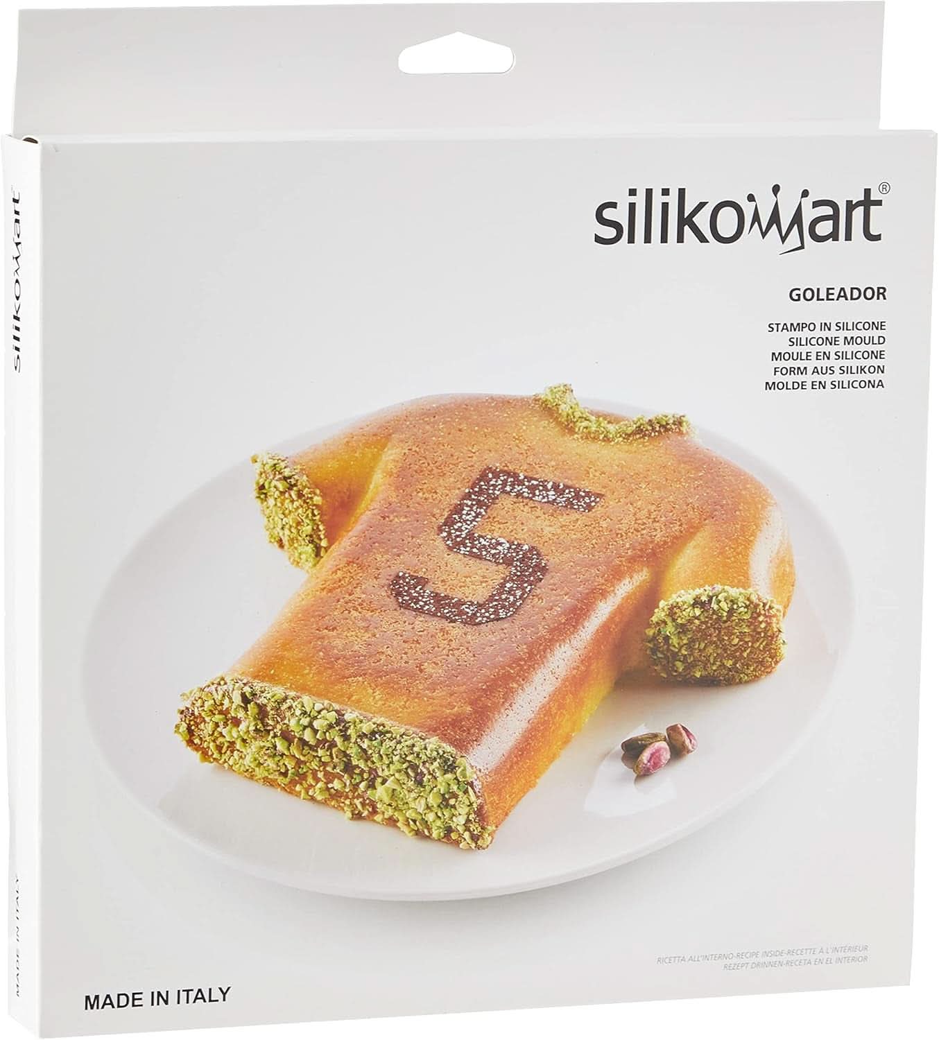 Silikomart 195233 20.339.40.0065 Molde Silicona Camiseta Jugador Futbol, ​​24 X 23 X 4 cm Cocina Naty Shop