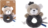 - Peluche con sonajero - Oso - 012290 - Gris - Polar - Nacimiento - Peluche - Bebé - Calmante - Blando - Lavable - 13 cm x 10 cm - Desde 0 meses Juguetes Bebé Naty Shop Título predeterminado