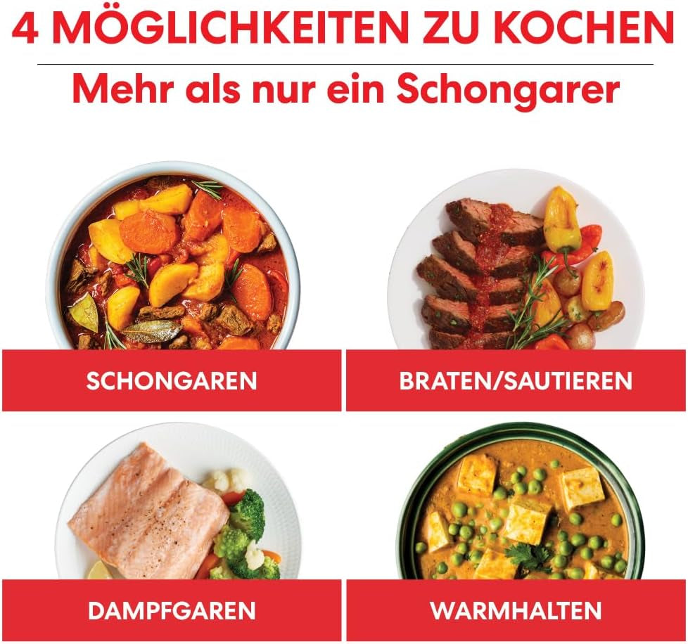 Olla de cocción lenta Instant Pot Superior, Multicocción de 7,1 L, 4 funciones de cocción, Olla de cocción lenta de 800 W Naty Shop