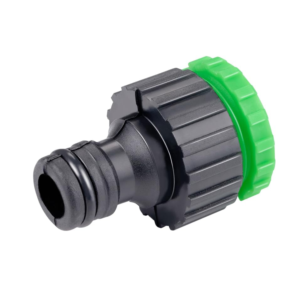 Manguera de jardín flexible Kinzo 20 m - incl. Accesorio para manguera - Manguera flexible con cabezal rociador con 7 posiciones de rociado - Plástico - Verde/Gris