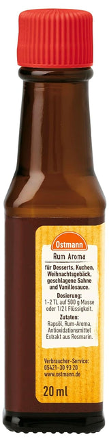 Aroma de ron Ostmann, 20 ml Tienda Aromas Naty