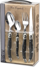 LOU LAGUIOLE TRADITION Juego de cubiertos para carne 24 piezas Cocina Naty Shop