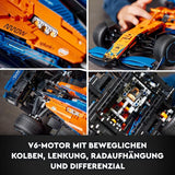 Coche de carreras de Fórmula 1 Lego Technic Mclaren - Modelo de F1 para adultos con motor V6 y dirección - Regalo para aficionados y coleccionistas de deportes de motor - 42141 Juegos de construcción Besuche den LEGO-Store