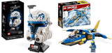 LEGO 75349 Star Wars Capitán Rex Juego de casco Clone Wars Serie de modelos coleccionables 2023 Pieza de recuerdo e idea de regalo Juegos de construcción Besuche den LEGO-Store Bundle con Jay's Thunder Jet Evo,