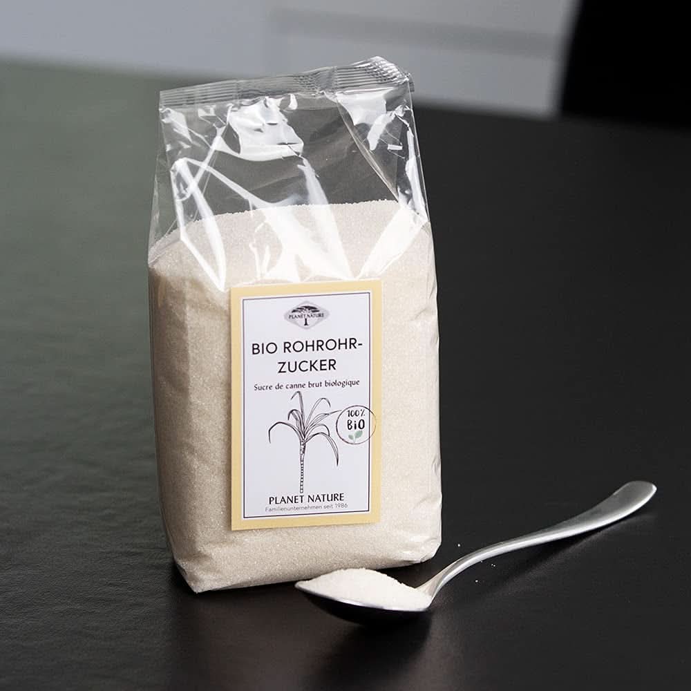 Azúcar de caña crudo ecológico, 1 Kg Edulcorantes Naty Shop