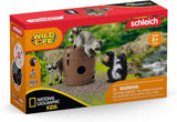 Schleich 42532 Diversión alrededor de la nuez, A partir de 3 años, VIDA SALVAJE - Set de juego, 6 piezas Figuras de acción Naty Shop Nuevo packaging
