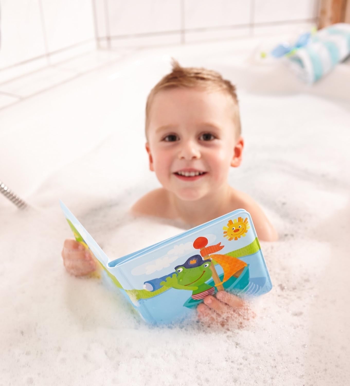 HABA 302634 Libro de baño Captain Frog 2, juguete para niños pequeños Baby Toys Naty Shop