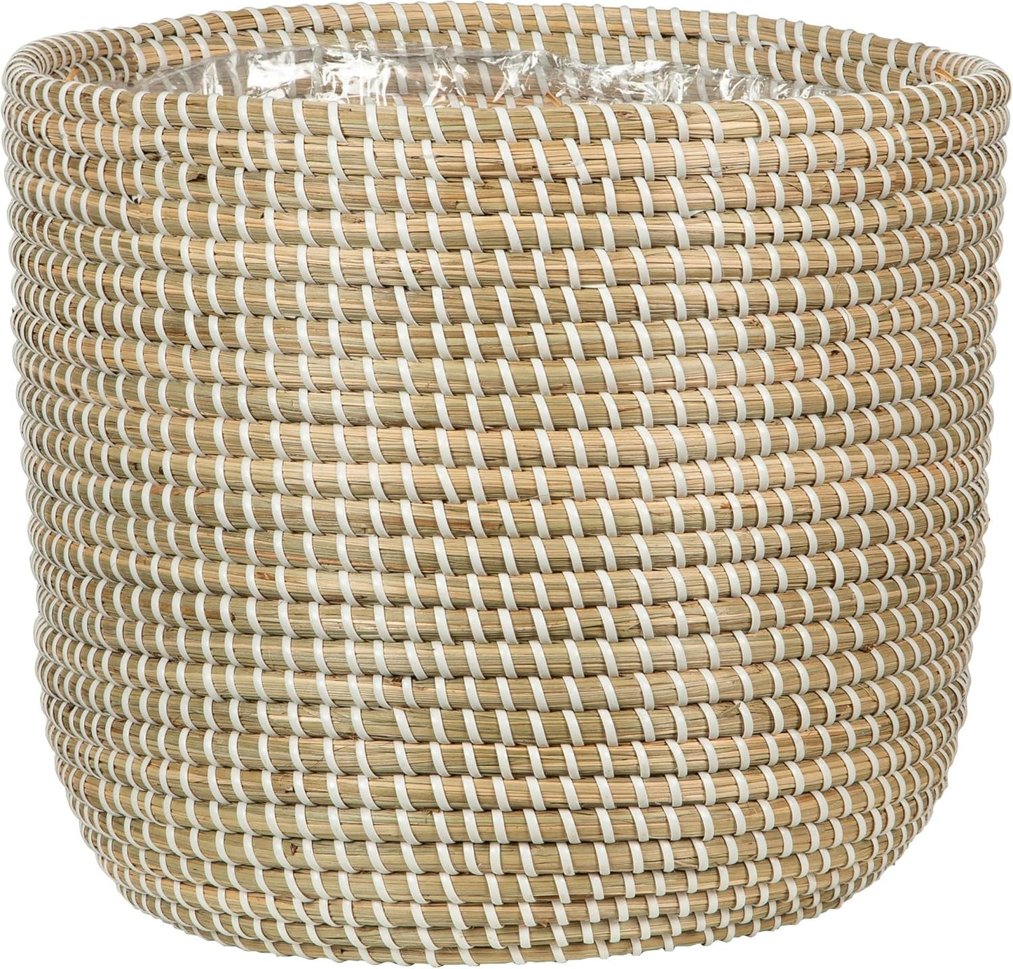 Scheurich Seagrass 17, macetero/maceta de junco marino, color: blanco, diámetro 17 cm, altura 16 cm, volumen 3,5 l.