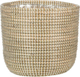 Scheurich Seagrass 17, macetero/maceta de junco marino, color: blanco, diámetro 17 cm, altura 16 cm, volumen 3,5 l.