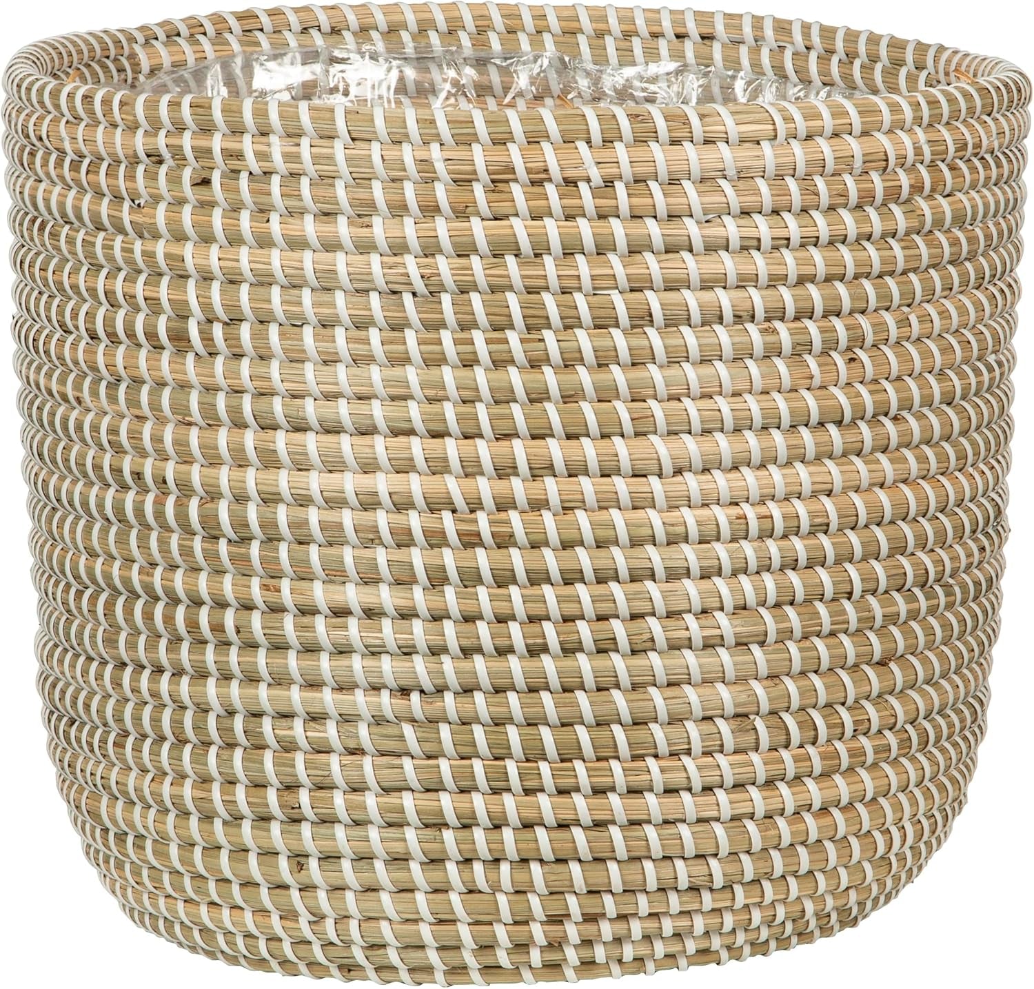 Scheurich Seagrass 17, macetero/maceta de junco marino, color: blanco, diámetro 17 cm, altura 16 cm, volumen 3,5 l.