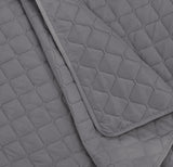 Amazon Basics edredón extragrande con relieve, 170 x 210 cm, estampado de rombos gris oscuro Camas y mantas Besuche den Amazon Basics-Store