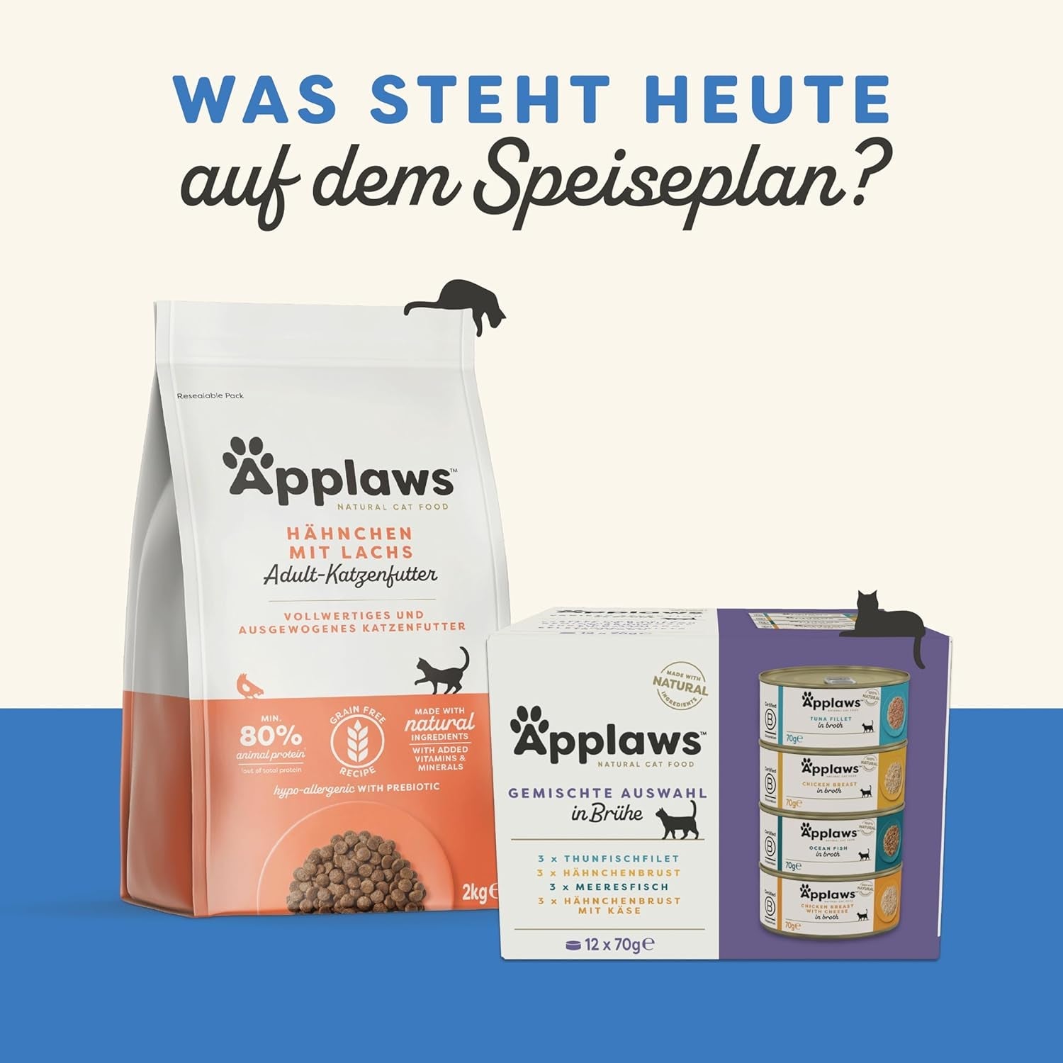 Applaws Comida húmeda 100% natural para gatos adultos, pescado variado en salsa, paquete múltiple, 12 cajas x 70 g