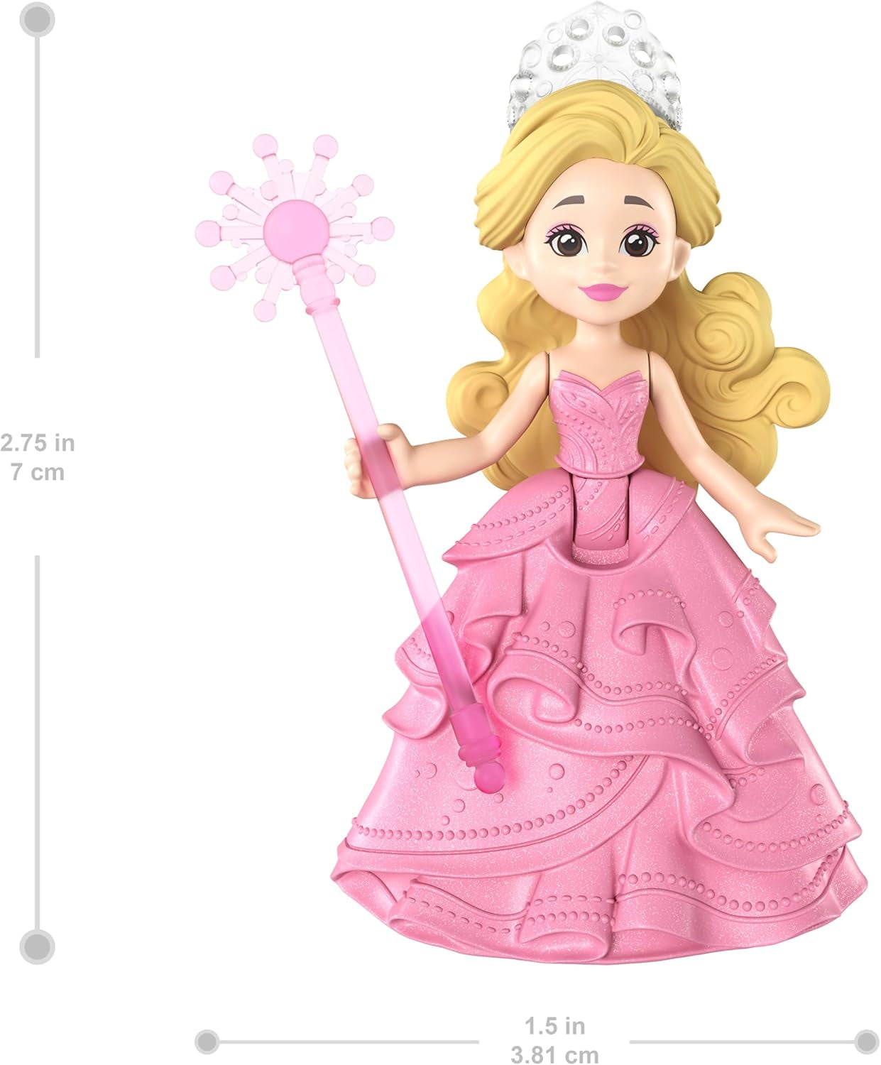 Mattel Universal Pictures Evil Glinda Burbuja flotante, mini muñeca y vehículo Glinda inspirado en la película familiar, JFM25, [Multicolor]