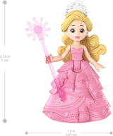 Mattel Universal Pictures Evil Glinda Burbuja flotante, mini muñeca y vehículo Glinda inspirado en la película familiar, JFM25, [Multicolor]