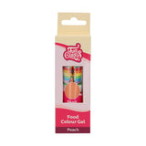 Colorante alimentario Funcakes Melocotón Gel: Colorante alimentario altamente concentrado para masas, natas, fondant y mazapanes. Fácil dosificación. Una sola gota para crear colores vibrantes. Halal. 30 gramos.