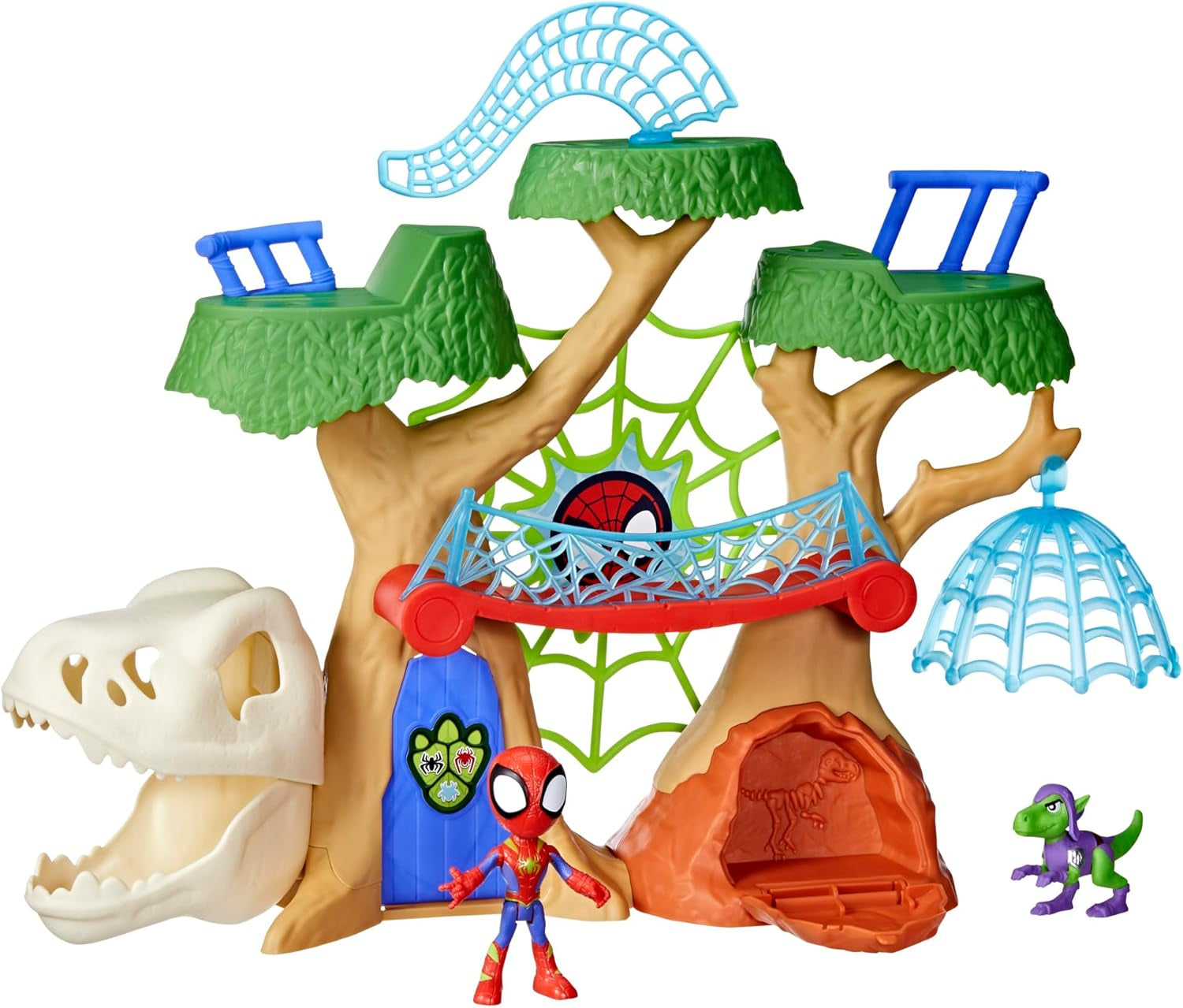 Marvel Spidey y sus súper amigos Dino Treehouse Superhero Playset Figuras de acción Naty Shop Título predeterminado