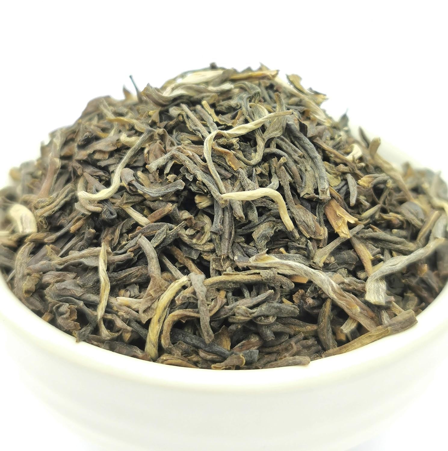Té de jazmín suelto 100 g, té verde de flor de jazmín con sabor natural, té verde de jazmín con un pronunciado sabor a jazmín, té verde Teaclub