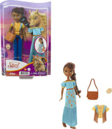 Dreamworks Spirit GXF18 - Spirit - Muñeca Pru divertida, libre e indomable (18 cm), 2 trajes y accesorios de moda, 7 articulaciones móviles, gran regalo para niños de 3 años en adelante