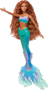 Mattel Disney Ariel - Muñeca La Sirenita, Inspirada en la película La Sirenita, Juguete de Sirena, Posicionado, Regalos de Disney, Juguete para Edades de 3 años en adelante, HLX08