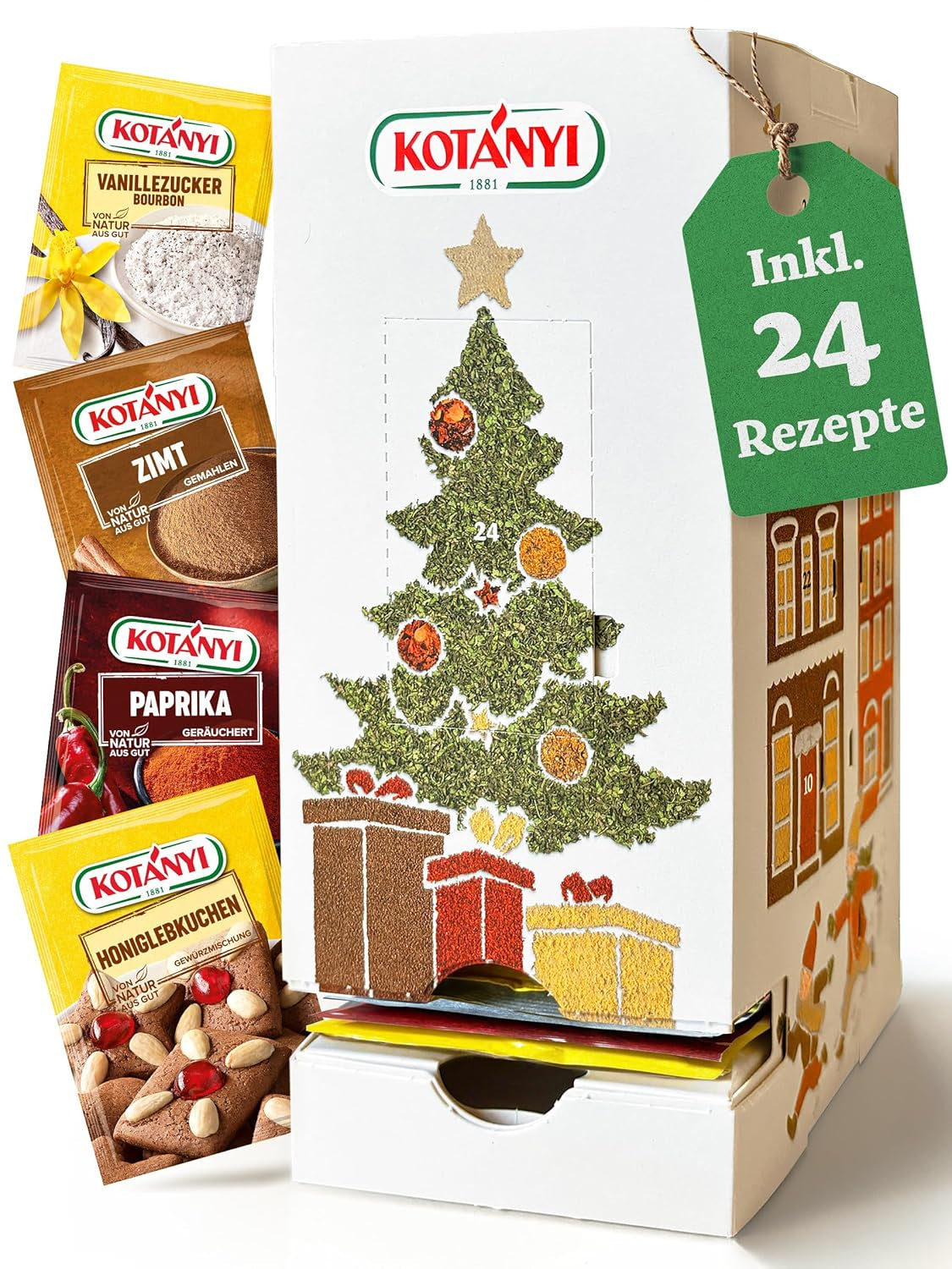 KOTÁNYI Set de regalo Grill Spices - 6er Carrier - Regalos para hombres - Grill Zubehör & Spice Set para jedes BBQ - Grill Zubehör inkl. Polvo Mágico - [¡Jetzt Geburtstagschenken für Männer bestellen!]