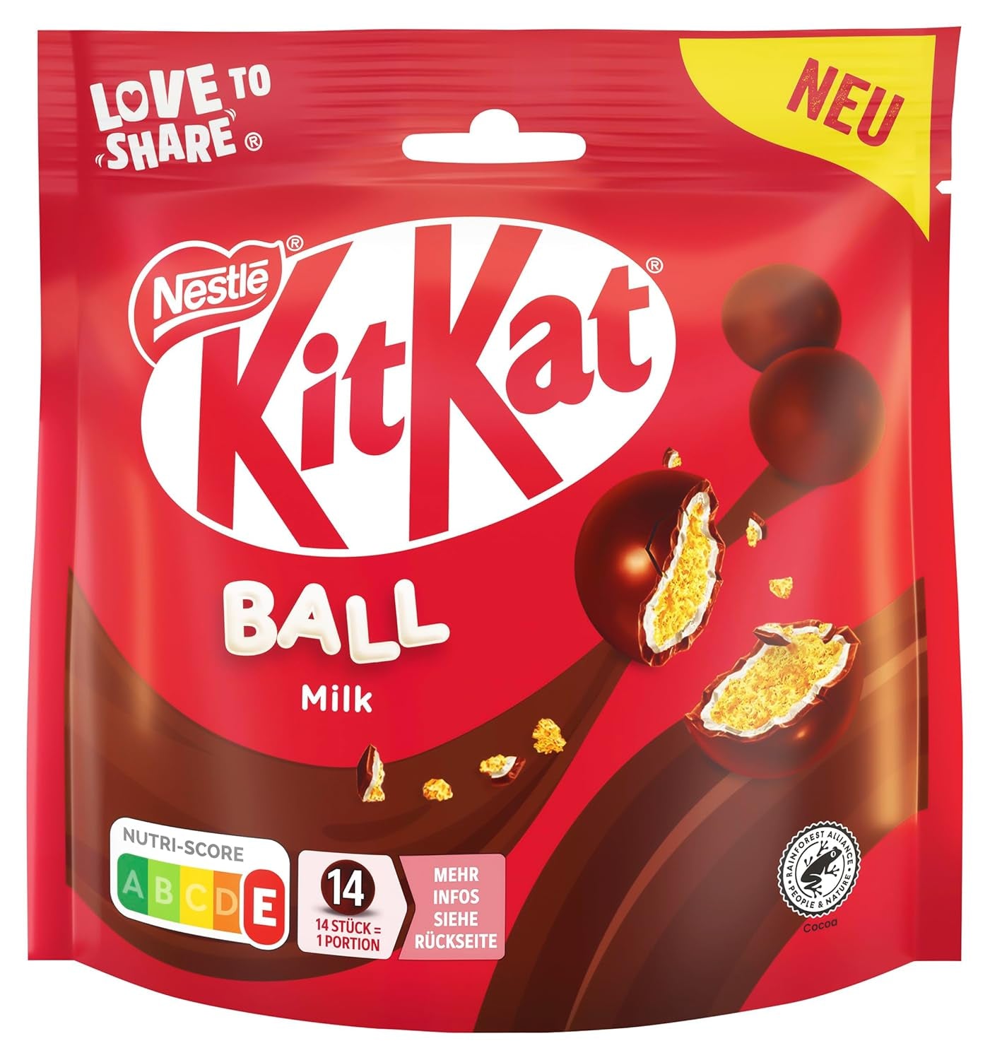 Pack de bolitas Nestlé con leche, blancas, Caramelo León (3 x 130g)