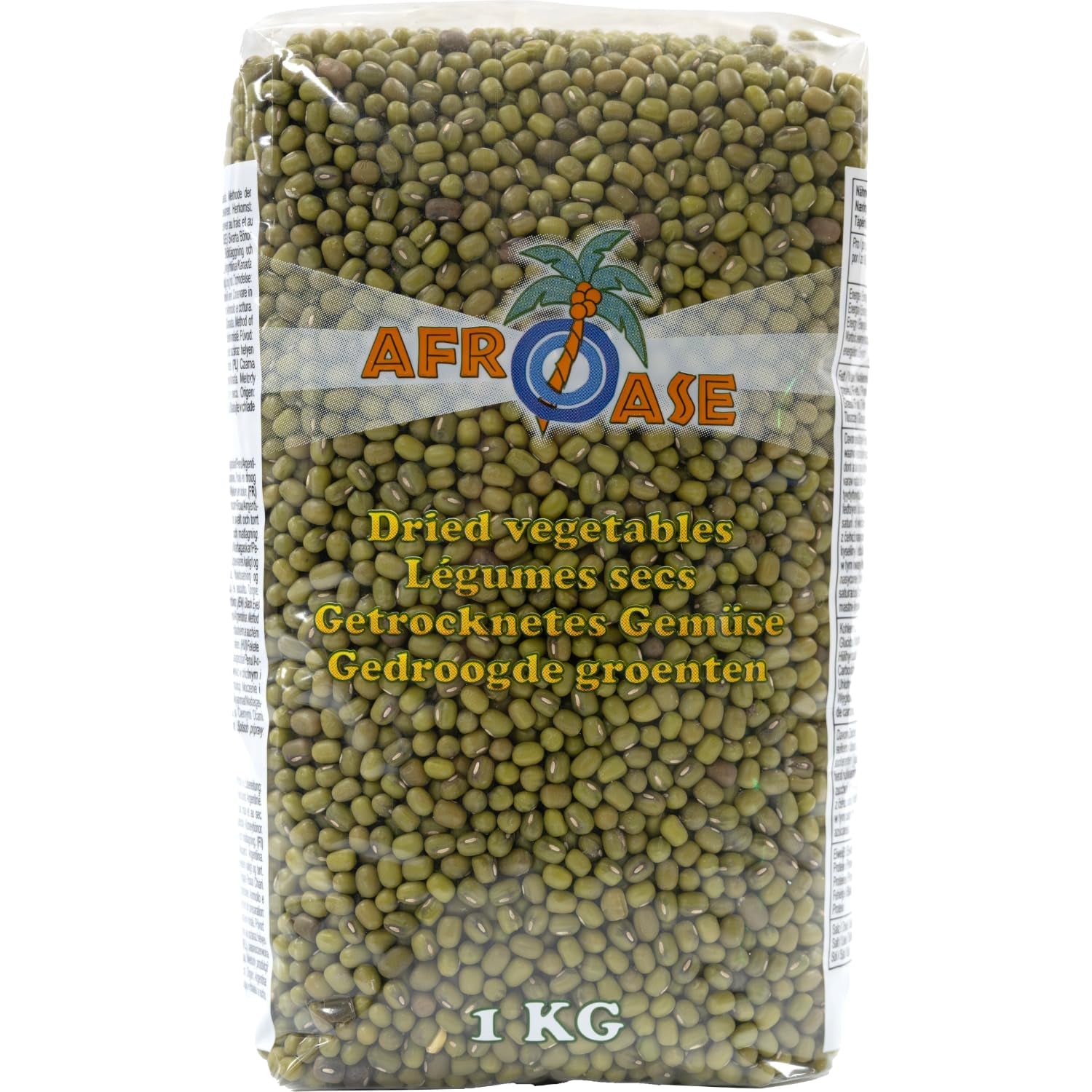 AFROASE - Judías verdes mungo - 1 x 1 kg