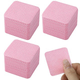 300 Stück Nagellackentferner Pads, Fusselfreie Nägel Wattepads Für Nägel Nagellackentferner Toallitas para uñas sin pelusa Limpiador Gelnägel - Rosa