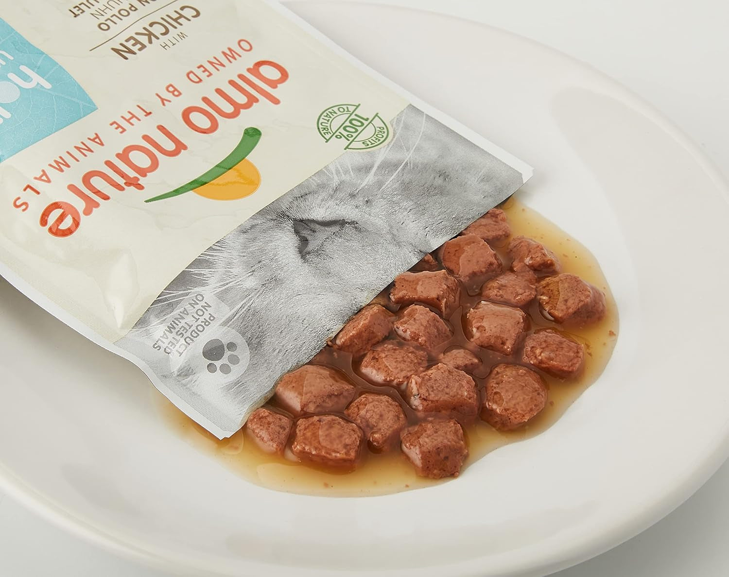 Almo Nature Functional Urinary Help - Comida húmeda para gatos adultos con sabor a pescado y pollo - Favorece la salud del tracto urinario - 6 sobres de 70 g cada uno