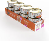 Atún con calabaza en caldo, comida húmeda complementaria para gatos, receta original, 100% natural, 12 latas de 70g cada una