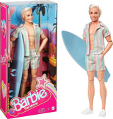 Barbie la Película - Muñeca Fans del Cine, Muñeco Ken, Muñeco Coleccionable con Tabla de Surf y Zapatillas, Cuerpo Móvil, Cabello Rubio Platino, Adecuado como Regalo para niños de 3 años, HPJ97 Naty Shop Dolls Default Title