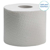 Rollos de papel higiénico Kleenex Premium 8484, papel higiénico 24 rollos x 160 hojas infladas, papel higiénico de 4 capas, 100% fibra pura, alta calidad, resistente al desgarro y suave (paquete de 2)