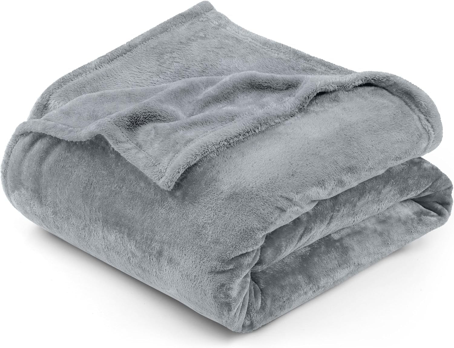 Utopia Bedding Kuschelige Fleecedecke [228X228 Cm, Gris] Weiche, Leichte, Warme Flauschige Decke Kuschelige Und Atmungsaktive Decken Für Bett Sofa Couch