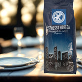 Café Arábica 100% Natural en Grano 1kg – Café Espresso Intensamente Tostado con una Mezcla de Origen Colombiano y Brasileño – Comercio Justo.